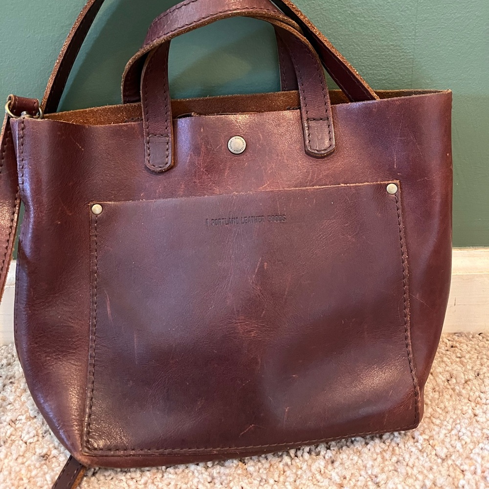 Portland, leather goods, mini Crossbody bag.